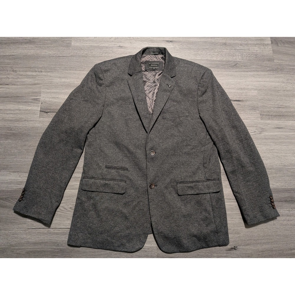 7 Diamonds Men's Charcoal Gray Unstructured Kent Blazer Sport Coat Size XL 44R